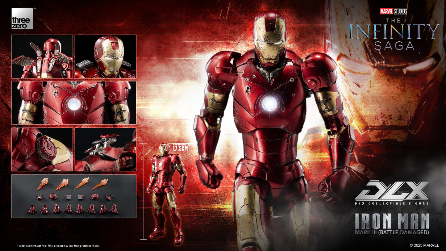 [PRE-ORDER] Marvel Studios: The Infinity Saga DLX Iron Man Mark 3 (Battle Damaged)