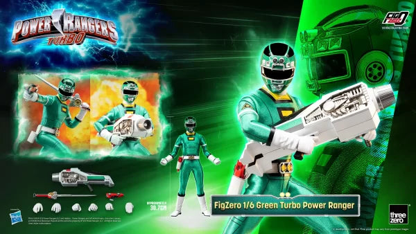 [PRE-ORDER] Power Rangers Turbo FigZero 1/6 Green Turbo Power Ranger