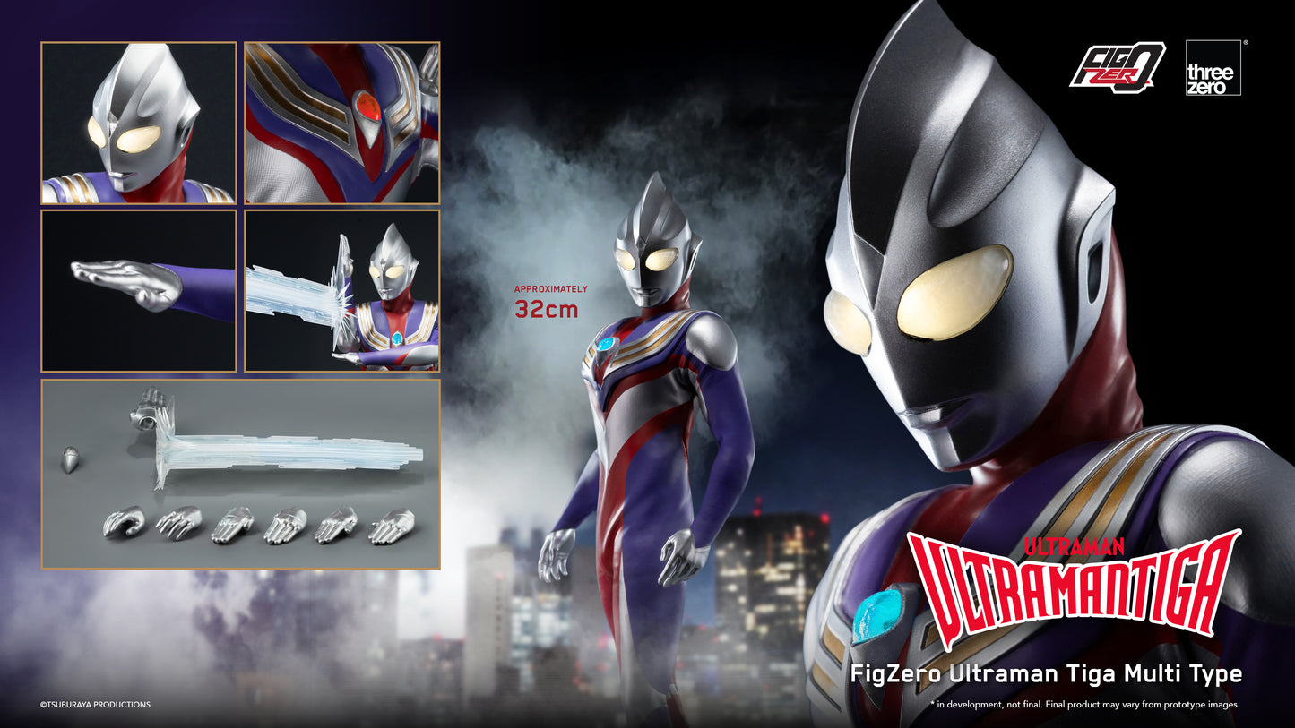 [PRE-ORDER] Ultraman Tiga FigZero Ultraman Tiga Multi Type