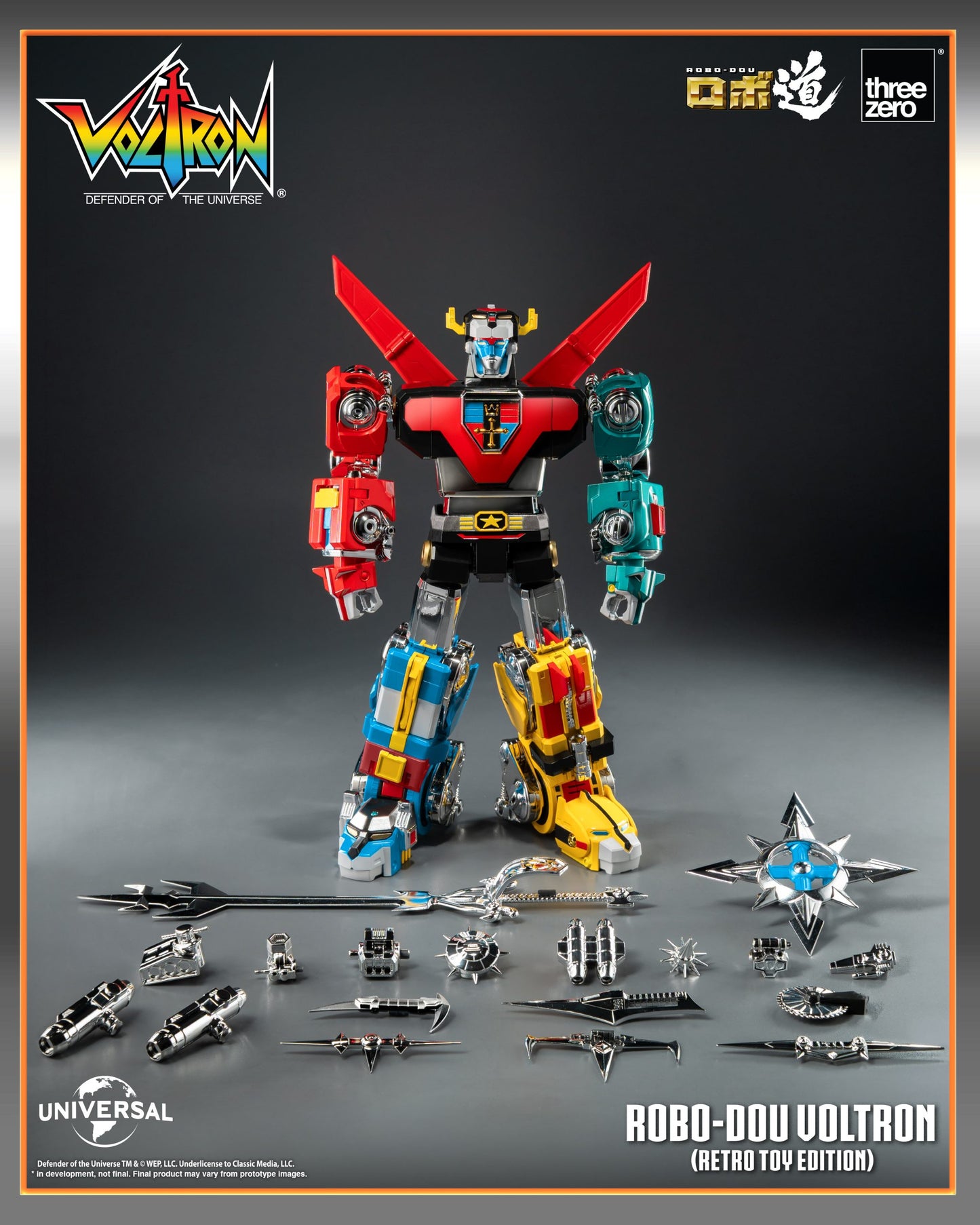 [PRE-ORDER] Voltron: Defender of the Universe ROBO-DOU Voltron (Retro Toy Edition)