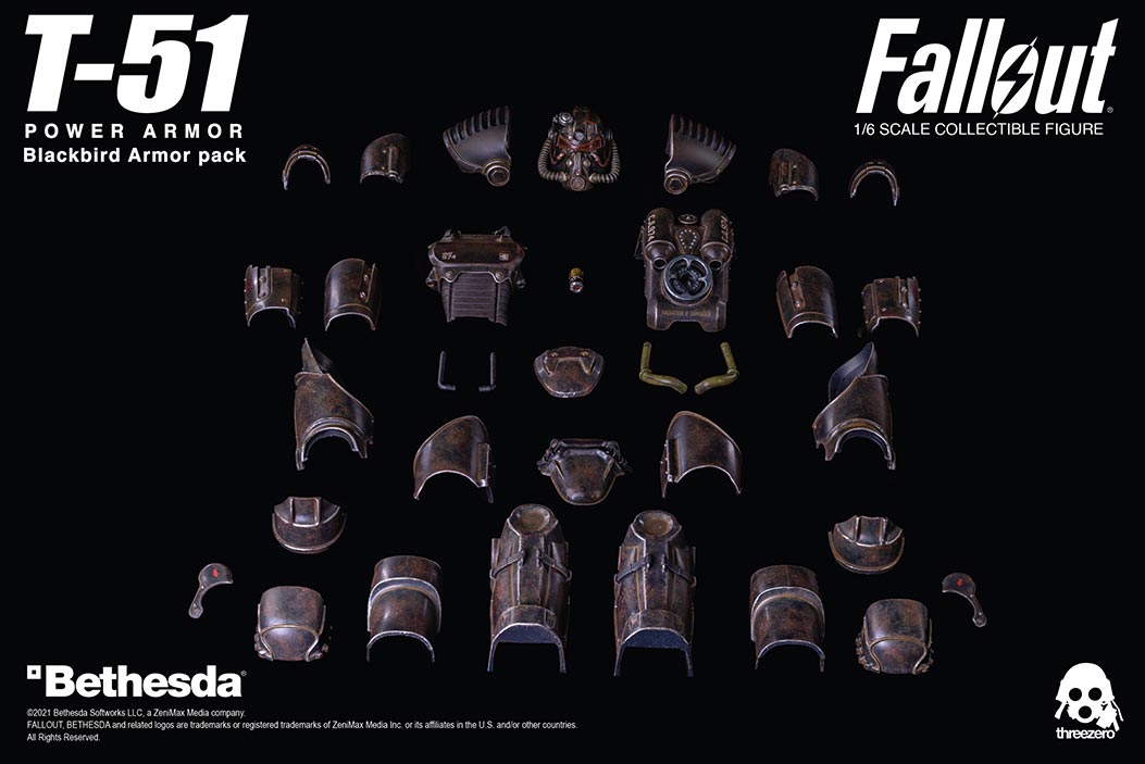 Fallout 1/6 T-51 Blackbird Armor Pack